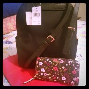 Kate Spade Backpack and floral wallet